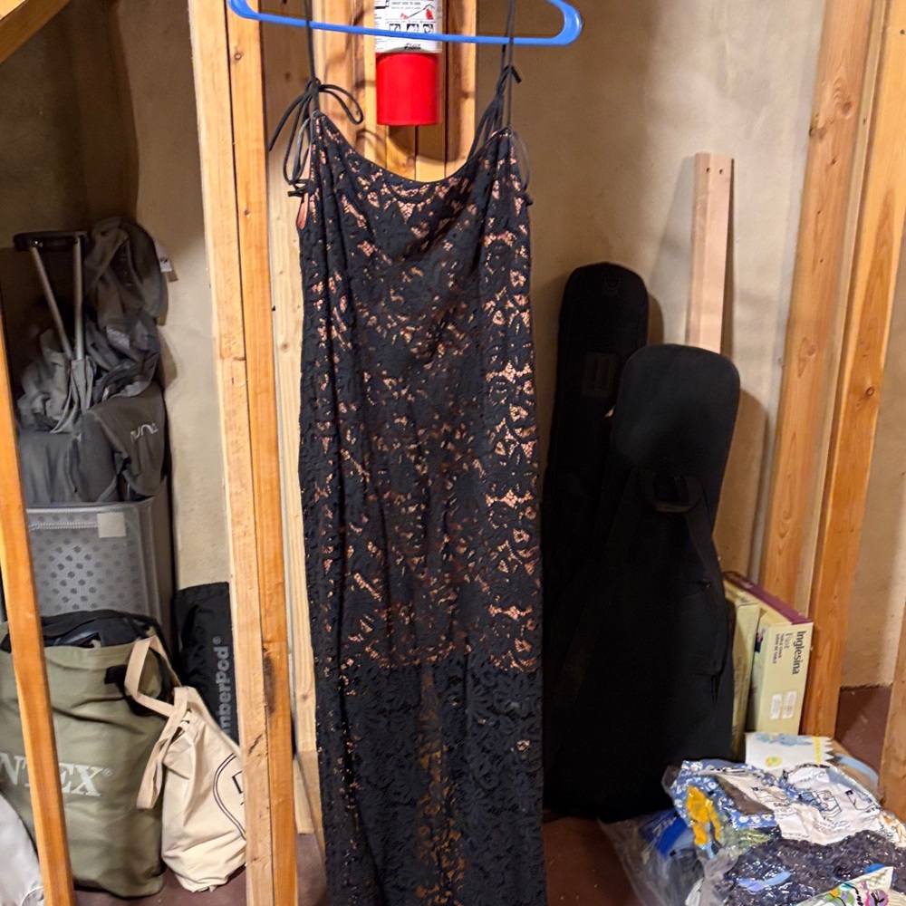 Nicole Miller Black Lace Dress